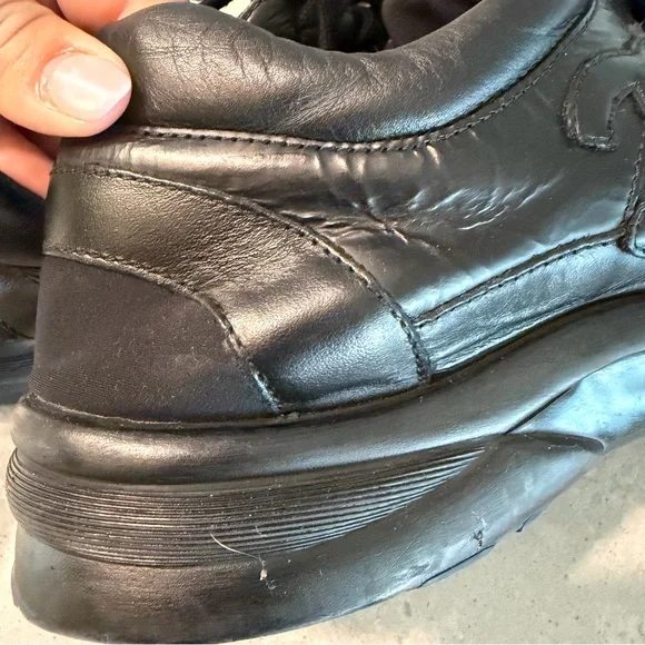 CHANEL Mens Black Sneakers Size 45 - Picture 12 of 14